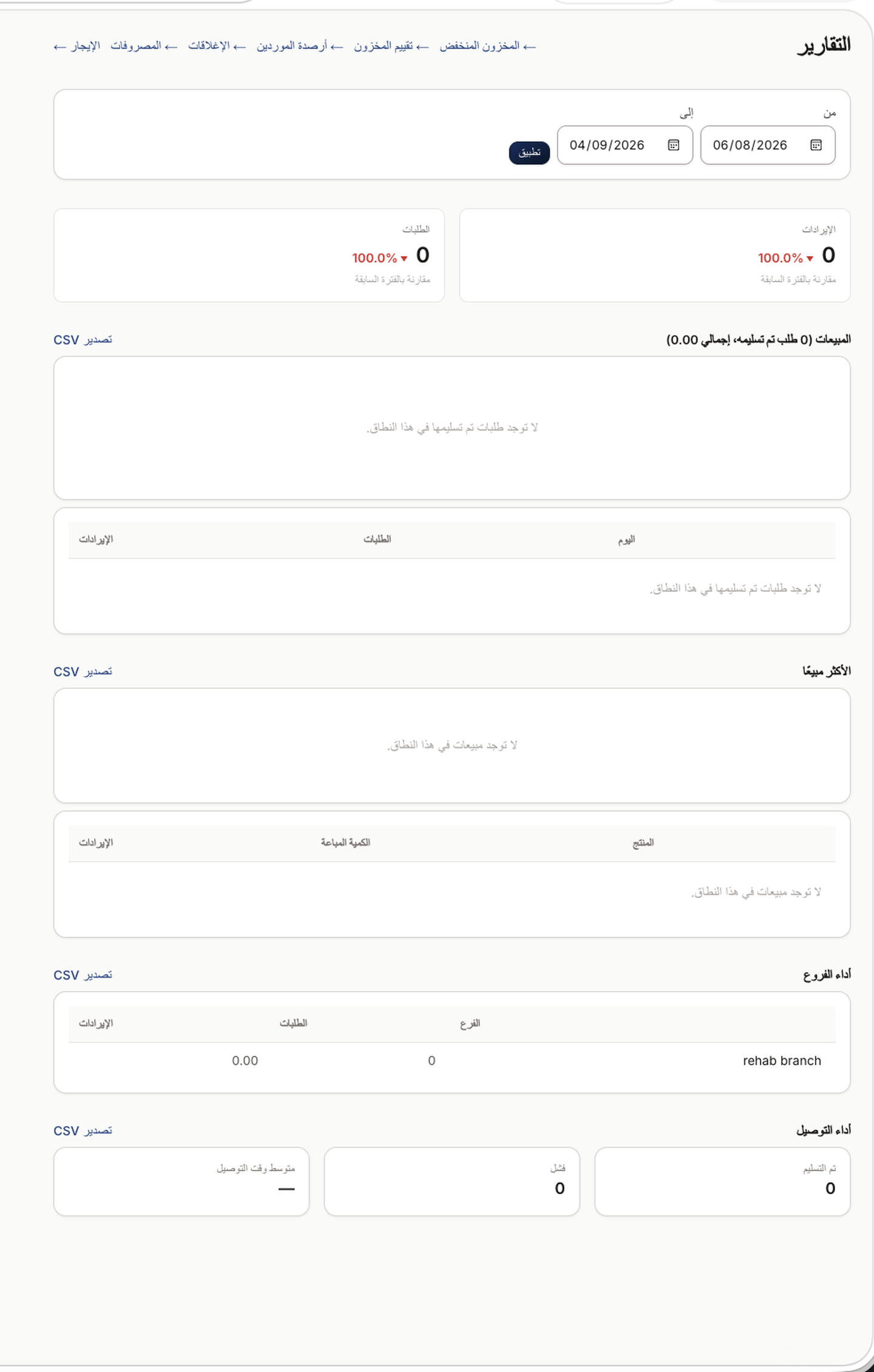 تقارير لحظية